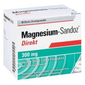 Magnesium Sandoz Direkt 300 mg Pellets (40 stk) – PZN 9218775 из Германии