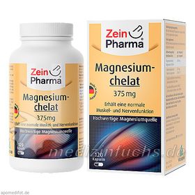 Magnesiumchelat Kapseln hoch bioverfügbar, 120 ST – PZN 10782162 из Германии