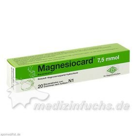 Magnesiocard 7.5 mmol, 20 ST – PZN 110289 из Германии