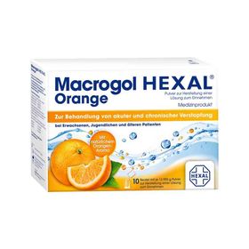 Macrogol Hexal Orange Plv.z.her.e.lsg.z.einn.btl. (10 stk) – PZN 11553699 из Германии