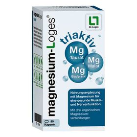 Magnesium Loges triaktiv Kapseln (90 stk) – PZN 13979882 из Германии