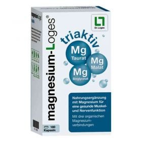 Magnesium Loges triaktiv Kapseln (180 stk) – PZN 13979899 из Германии