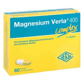 Magnesium Verla 400 Kapseln (60 stk) – PZN 13984512 из Германии
