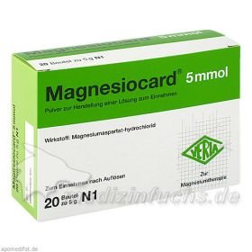 Magnesiocard 5mmol, 20 ST – PZN 1667858 из Германии