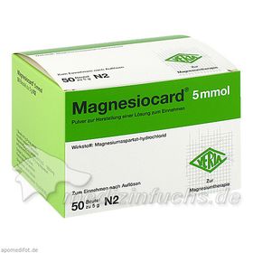 Magnesiocard 5mmol, 50 ST – PZN 1667864 из Германии