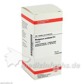 MANGANUM ACET D 6, 200 ST – PZN 4226362 из Германии
