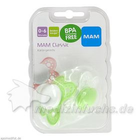 MAM Classic Silikon 0-6 Monate, 2 ST  – PZN 5463207 из Германии