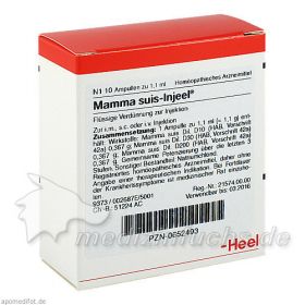 MAMMA SUIS INJ ORG, 10 ST – PZN 652493 из Германии