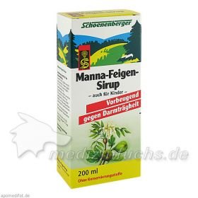 MANNA-FEIGEN-Sirup Schoenenberger, 200 ML  – PZN 692216 из Германии