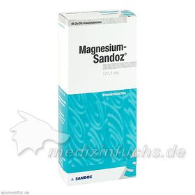 MAGNESIUM SANDOZ Brausetabletten, 40 ST – PZN 8931293 из Германии
