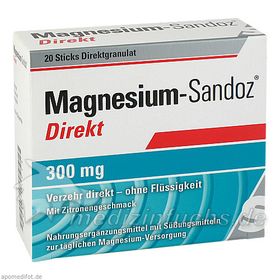 Magnesium Sandoz Direkt 300mg, 20 ST – PZN 9121774 из Германии