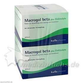 Macrogol beta plus Elektrolyte Pulver, 100 ST – PZN 9247096 из Германии