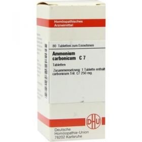 Ammonium Carbonicum C 7 Tabletten (80 stk) – PZN 4872501 из Германии