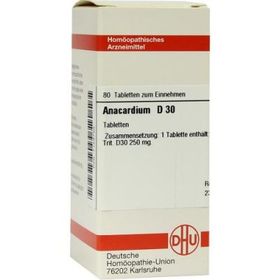 Anacardium D 30 Tabletten (80 stk) – PZN 7158750 из Германии