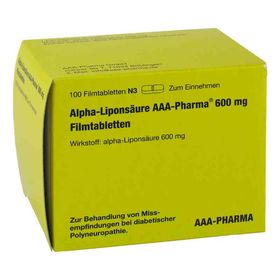 Alpha Liponsäure Aaa Pharma 600 mg Filmtabletten (100 stk) – PZN 12415999 из Германии