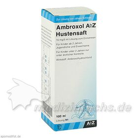 Ambroxol AbZ Hustensaft 15mg/5ml Lösung z Einnehm, 100 ML – PZN 2058535 из Германии