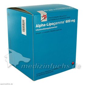Alpha-Lipogamma 600 Infusionslösungskonzentrat, 20X24 ML – PZN 2757380 из Германии