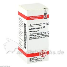 ALLIUM CEPA C30, 10 G – PZN 2892617 из Германии