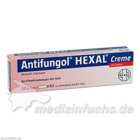 ANTIFUNGOL HEXAL Creme, 50 G – PZN 3117659 из Германии