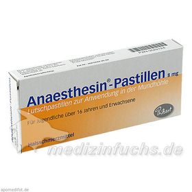 ANAESTHESIN Pastillen, 20 ST – PZN 3522124 из Германии
