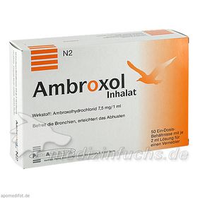 Ambroxol Inhalat, 50X2 ML – PZN 3560863 из Германии