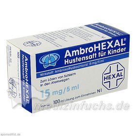 AmbroHEXAL Hustensaft für Kinder, 100 ML – PZN 3692346 из Германии