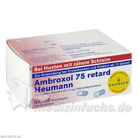 AMBROXOL 75 RETARD HEUMANN, 100 ST – PZN 3882176 из Германии