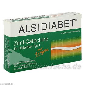 ALSIDIABET Zimt-Catechine f.Diab.TypII 1xtaegl., 30 ST – PZN 3896675 из Германии