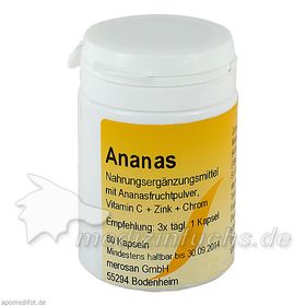Ananas Aktiv Kapseln, 60 ST – PZN 44032 из Германии