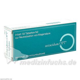 ANTACIDUM OPT Tabletten, 50 ST – PZN 4454100 из Германии