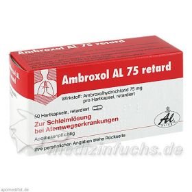 AMBROXOL AL 75 RETARD, 50 ST – PZN 4751571 из Германии
