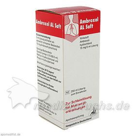 AMBROXOL AL Saft, 250 ML – PZN 4765774 из Германии