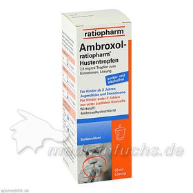 Ambroxol-ratiopharm Hustentropfen, 50 ML – PZN 563080 из Германии