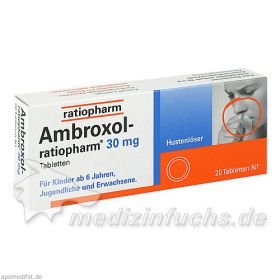 Ambroxol-ratiopharm 30mg Hustenlöser, 20 ST – PZN 680816 из Германии