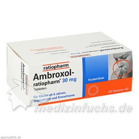 Ambroxol-ratiopharm 30mg Hustenlöser, 100 ST – PZN 680839 из Германии