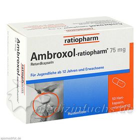 Ambroxol-ratiopharm 75mg Hustenlöser, 50 ST – PZN 680940 из Германии