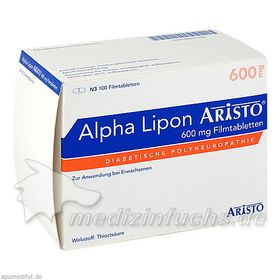 Alpha Lipon Aristo 600mg Filmtabletten, 100 ST – PZN 6897706 из Германии