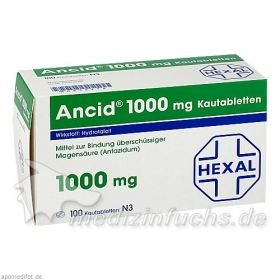 Ancid 1000mg, 100 ST – PZN 838298 из Германии