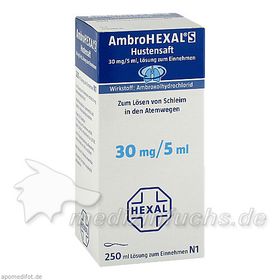 AmbroHEXAL S Saft, 250 ML – PZN 839205 из Германии