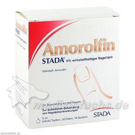 Amorolfin STADA 5% wirkstoffhaltiger Nagellack, 5 ML – PZN 9098199 из Германии