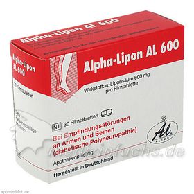 Alpha-Lipon AL 600, 30 ST – PZN 958387 из Германии