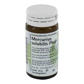 Mercurius Solub. Phcp Globuli (20 g) – PZN 361809 из Германии