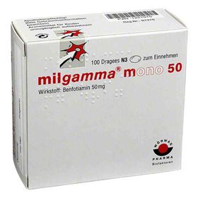 Milgamma mono 50 überzogene Tabletten (100 stk) – PZN 1221915 из Германии