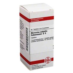 Mercurius Solub. D 6 Tabletten Hahnemann  (80 stk) – PZN 1779126 из Германии