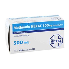 Methionin Hexal 500 mg Filmtabletten (100 stk) – PZN 2428127 из Германии