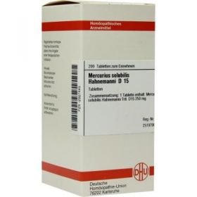 Mercurius Solub. D 15 Tabletten Hahnemann  (200 stk) – PZN 2927445 из Германии