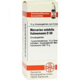 Mercurius Solub. D 60 Globuli Hahnemann  (10 g) – PZN 4227427 из Германии