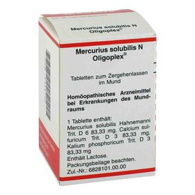 Mercurius Solub. N Oligoplex Tabletten (150 stk) – PZN 4335795 из Германии