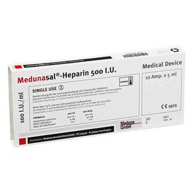 Medunasal Heparin 500 I.u. Ampullen (10X5 ml) – PZN 6093089 из Германии