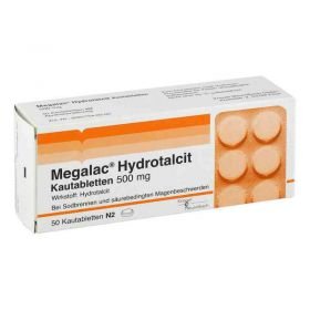 Megalac Hydrotalcit (50 stk) – PZN 8901139 из Германии